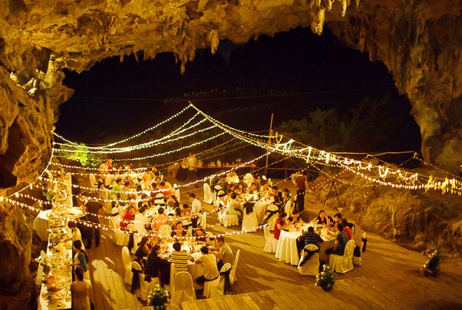 dining in the cave