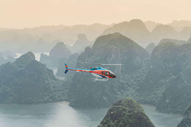 halong bay helicopter tour