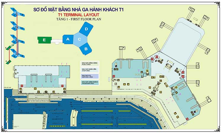 Noi Bai International Airport Map