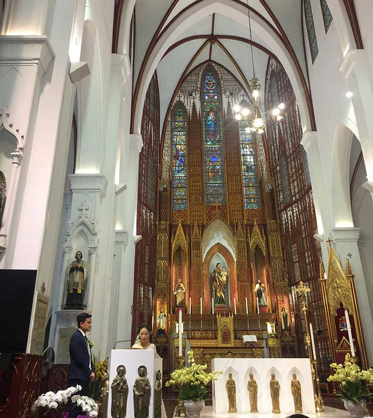 st josephs cathedral hanoi wedding