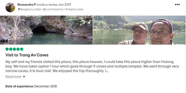 review for trang an boat tour 3